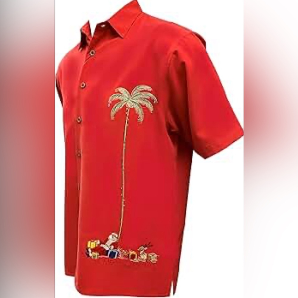 MEN’s BAMBOO Cay Single Cay Christmas Shirt 🌴🎅